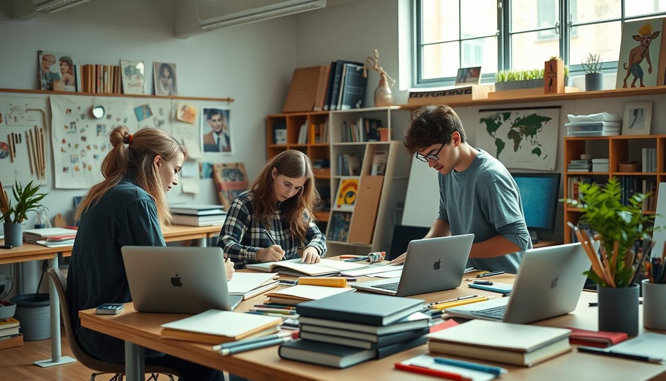 Digital learning platform with online study materials