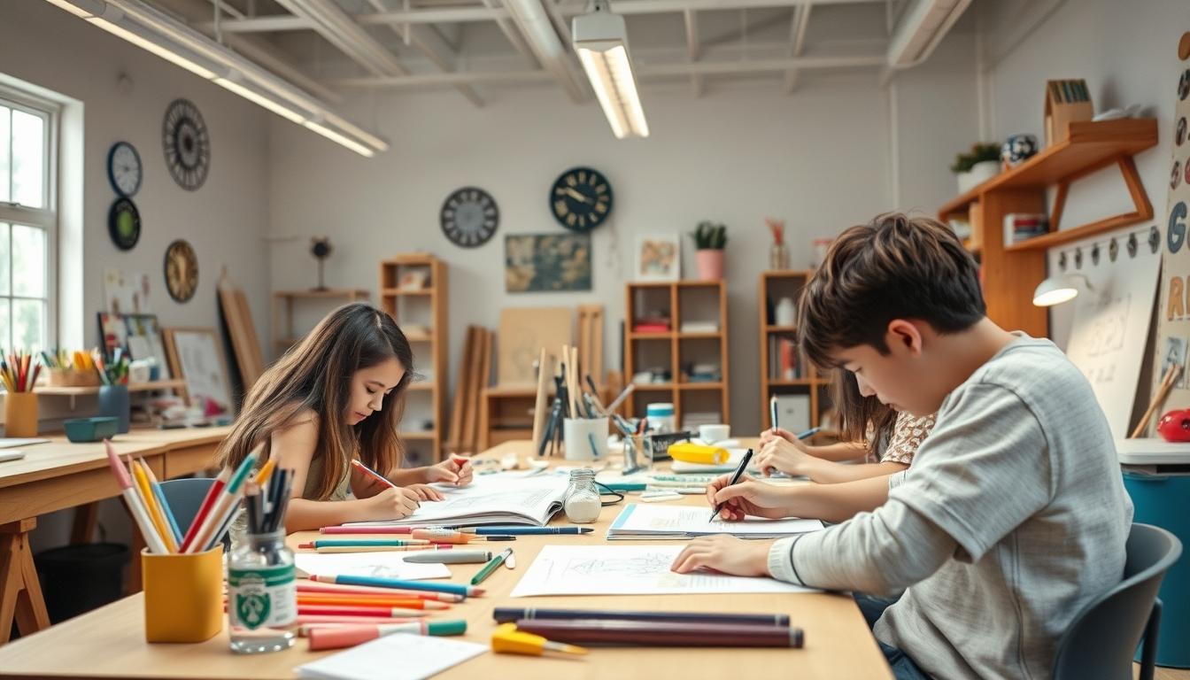 Organized study environment supporting productive learning