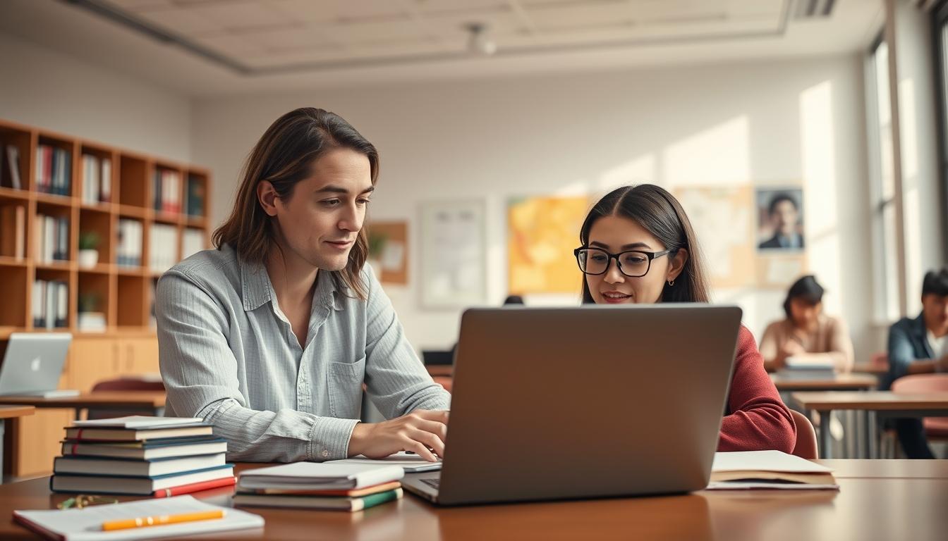 Structured study materials and learning resources on a desk